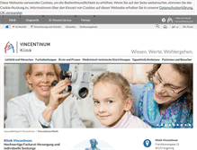 Tablet Screenshot of klinik-vincentinum.de